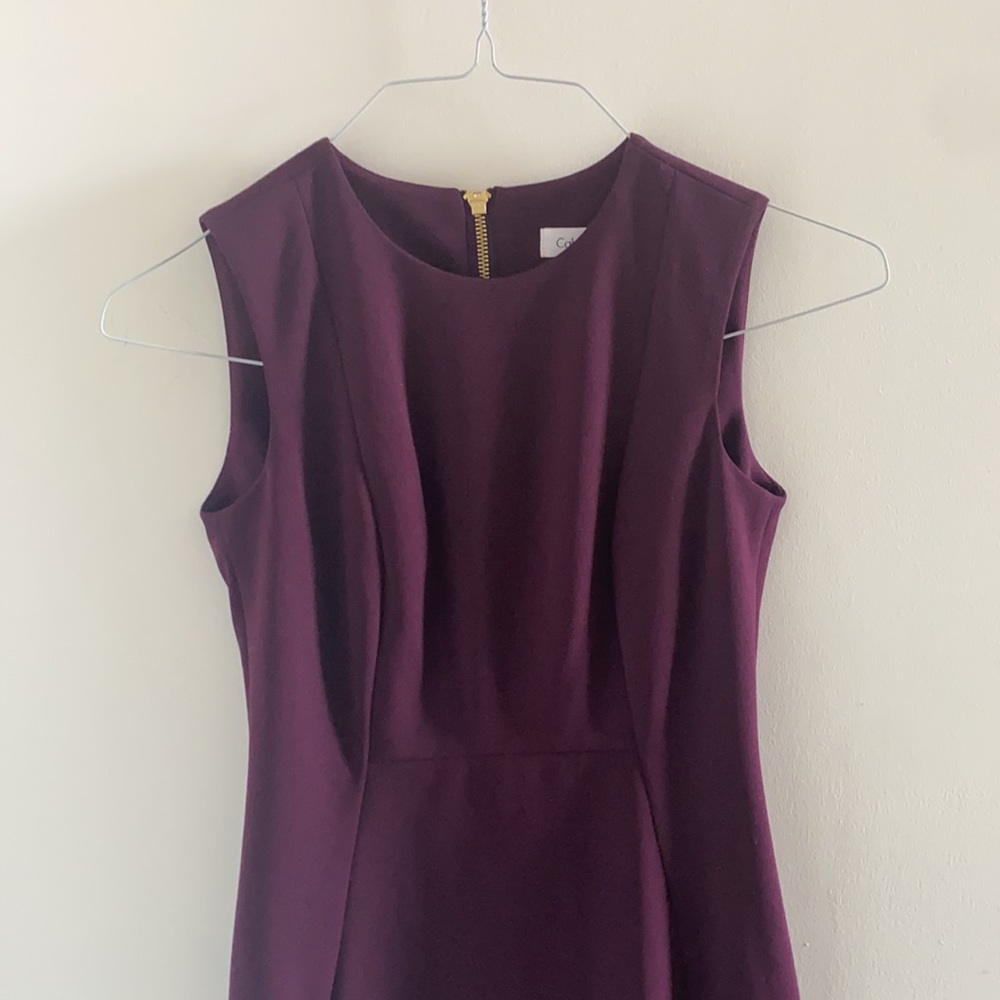 Calvin Klein Purple Sheath Dress